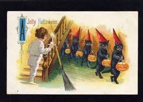 Halloween card from the 1910s