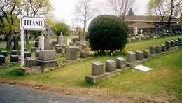 graves of Titanic victims